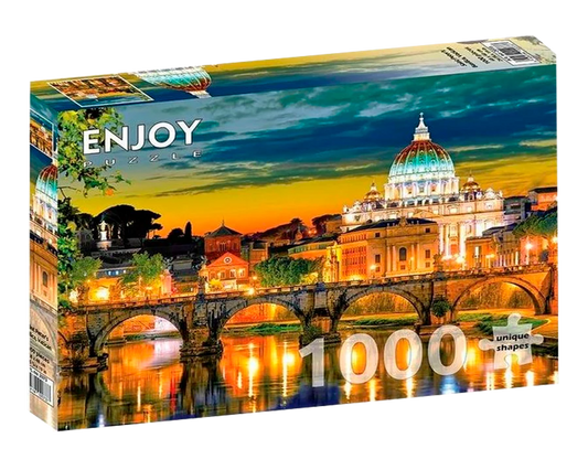 Basílica de San Pedro, Vaticano: Rompecabezas 1000 Piezas Enjoy Puzzle