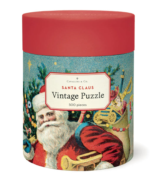 Rompecabezas Vintage Santa Claus (Navidad)